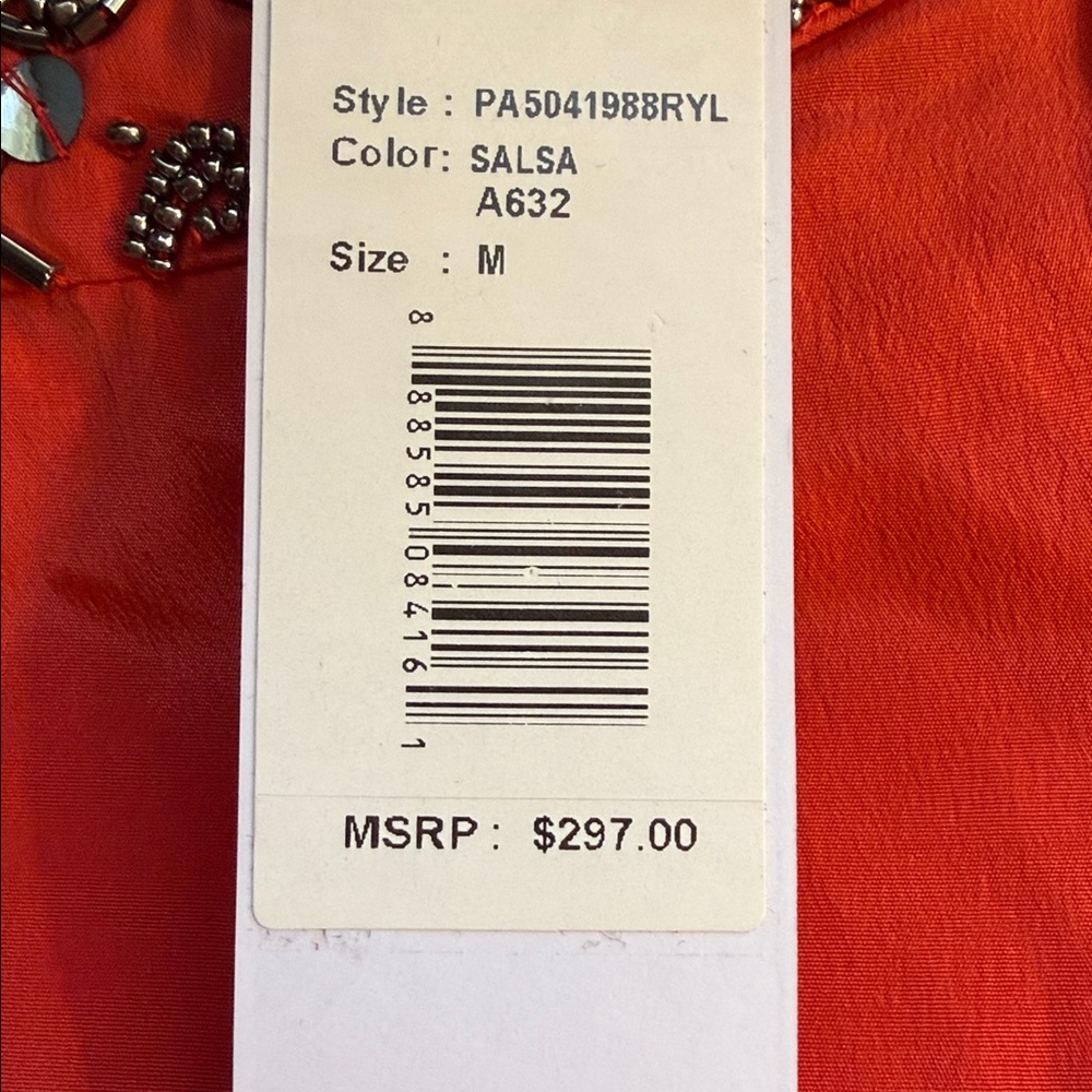 NWT Parker Red Sequined Sleeveless Blouse - Picture 4 of 4
